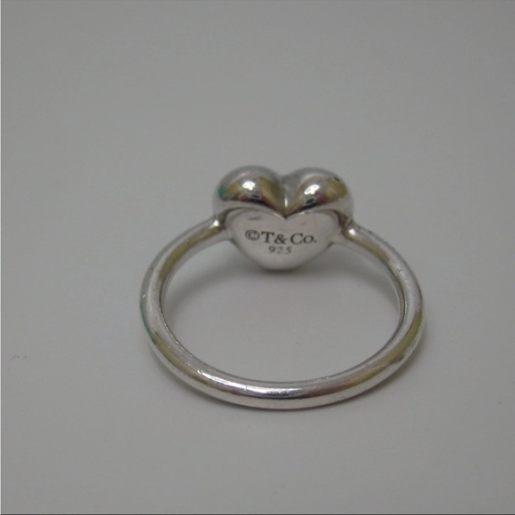 Tiffany & Co. Silver Heart Ring with Turquoise Packaging size 4.5 - Picture 4 of 6
